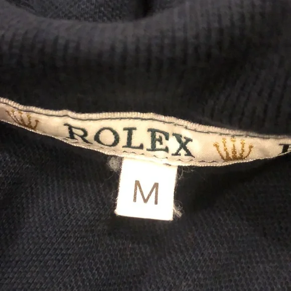 Rolex quarter button long sleeve cropped boxy polo MBA regatta flag embroidery
